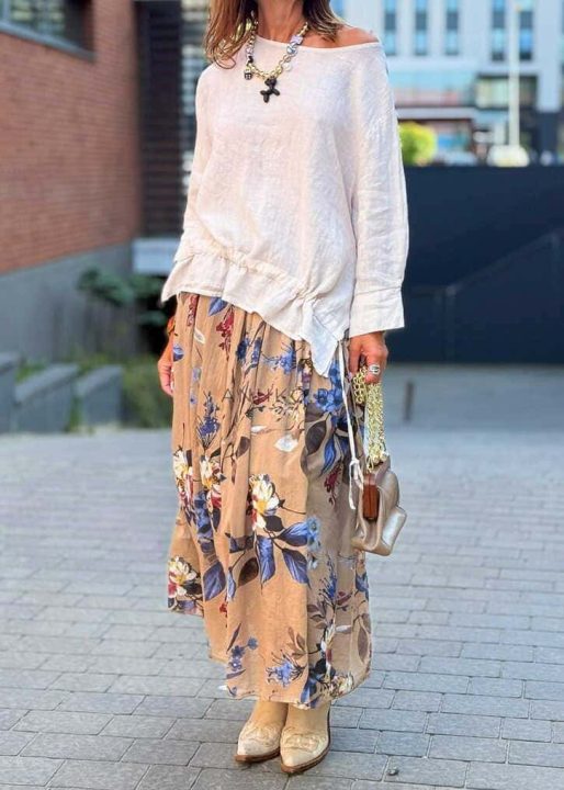 długie spódnice na lato